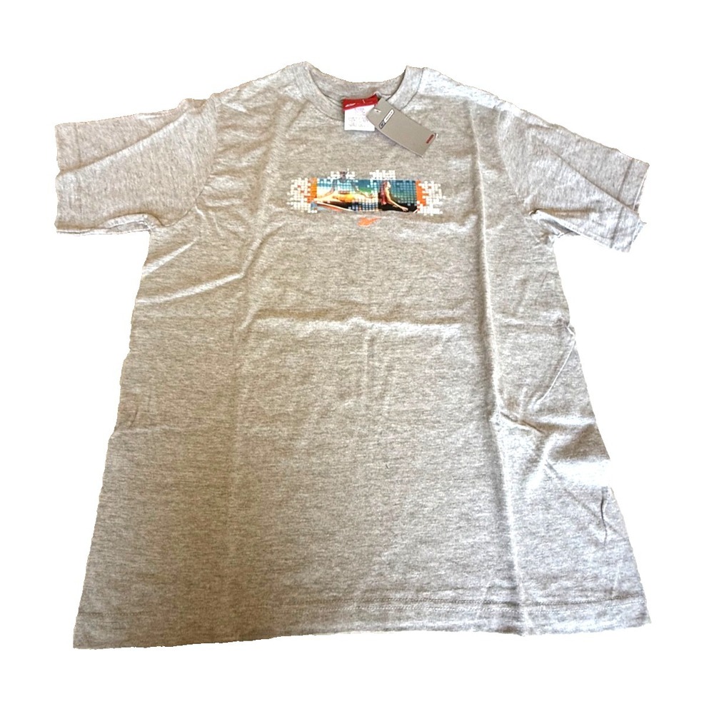 Reebok Women's Yoga Logo‎ T-Shirt; Gray; Size Large; NWT